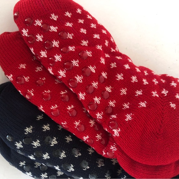 SKYLINE COLLECTION COZY REINDEER LODGE SLIPPER SOCKS NWT - Picture 7 of 12